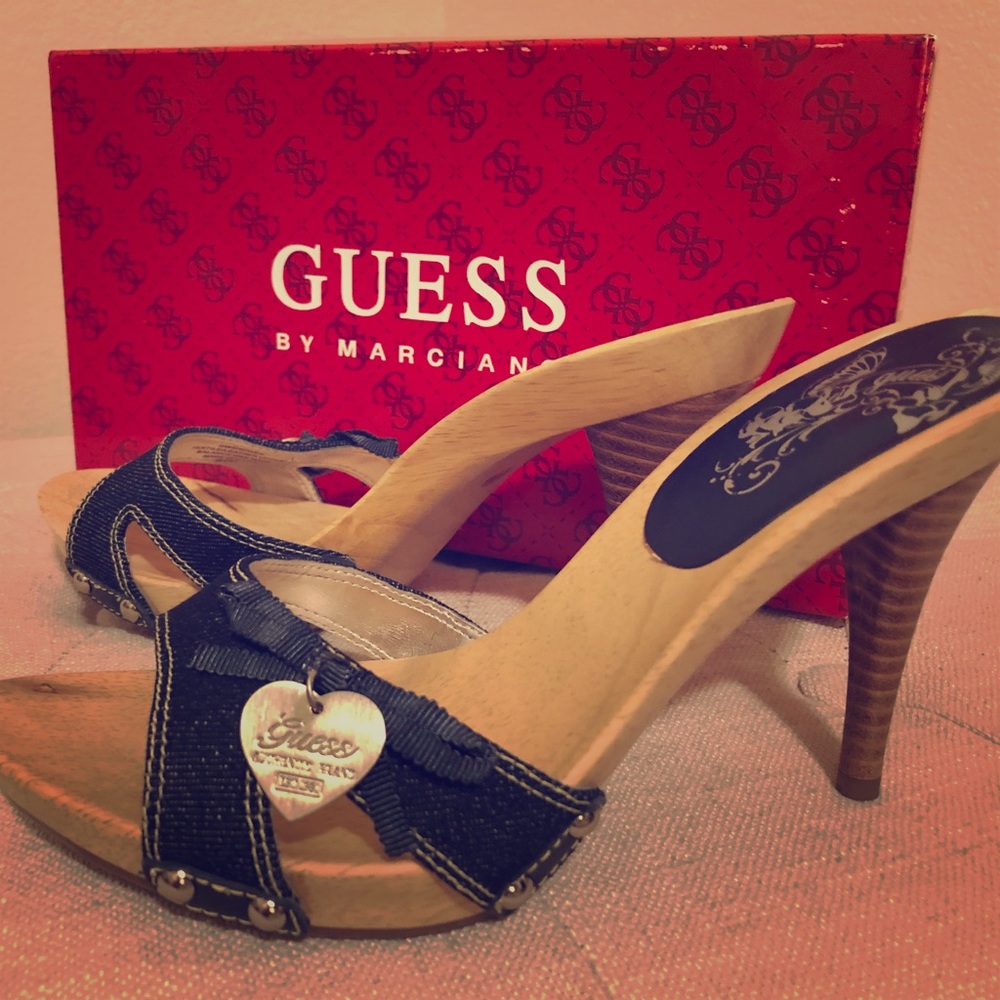 Guess Sandals with Stiletto Heel - Blue